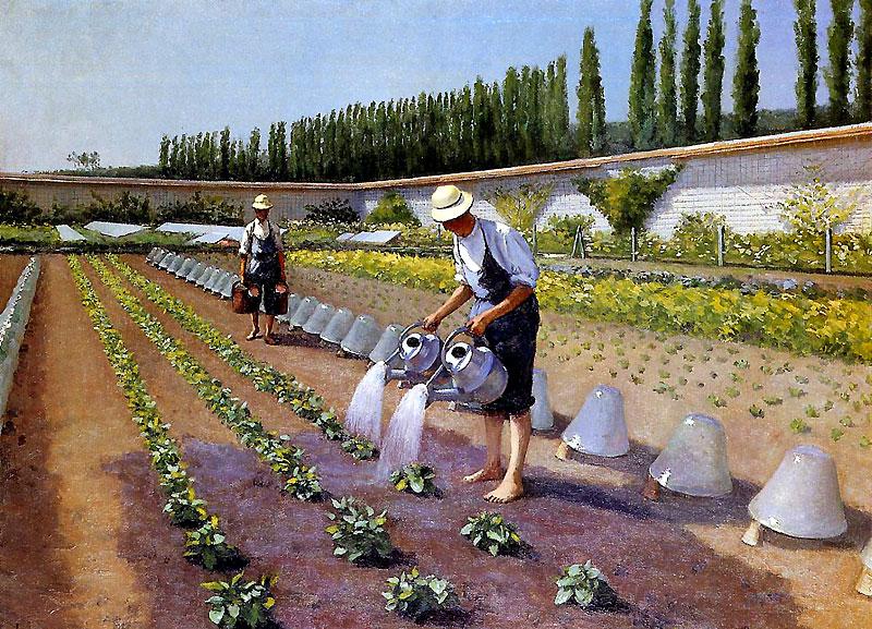 Gardeners at work — a Caillebotte painting